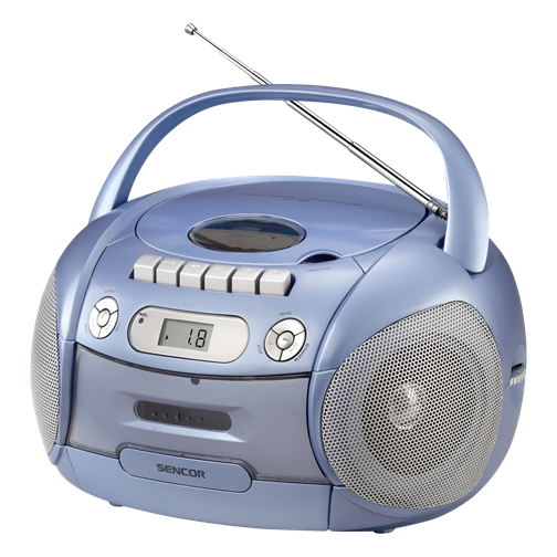 SPT 206 Portable Radio CD , MP3 Player with Cassette Recorder